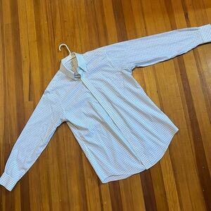 Brooks Brothers Non-Iron Full Button Down - Regent Fit - Blue/White [15.5 x 34]
